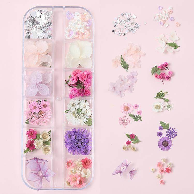 脸部干 干燥花贴花贴脸面部妆容饰品蝴蝶化妆写真照相馆眼妆森系