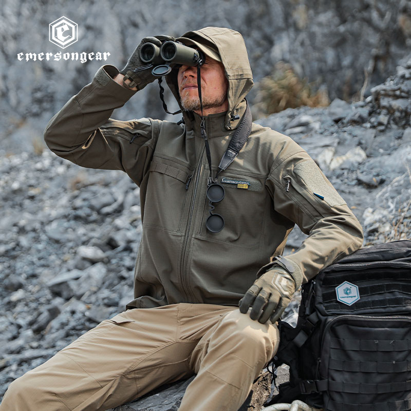 爱默生“沧龙”战术外套男户外徒步防风防泼水通勤风衣夹克薄款