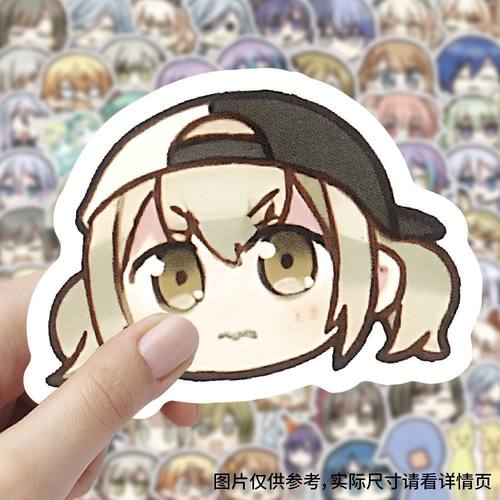 新款世界计划贴纸卡通可爱二次元装饰ins表情手机贴画动漫diy