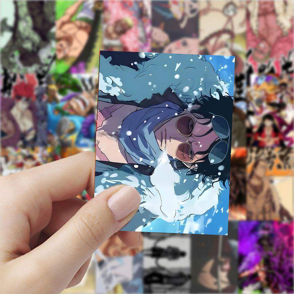 124张海贼王贴纸动漫手机卡通手账周边贴画笔记本二次元装饰防水