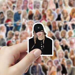202张朴彩英贴纸明星周边ins高颜值手账桌面diy手机防水装 饰贴画