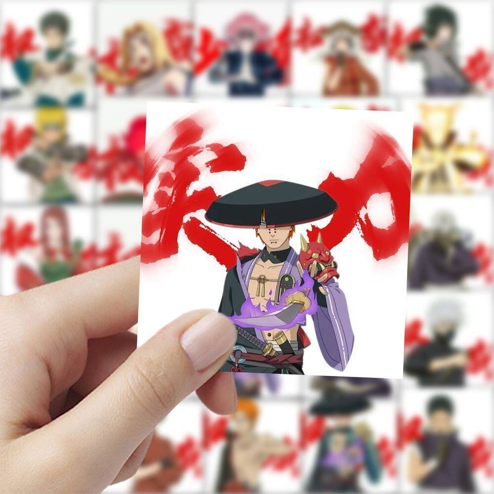 177张火影忍者权威头像超然帅气村里人贴纸装饰手机壳DIY手账本