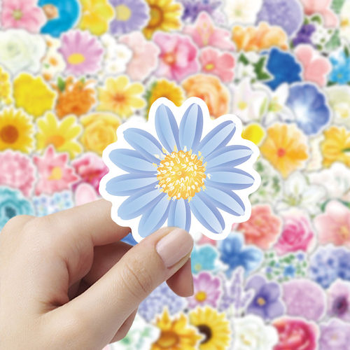 512张清新花卉防水DIY贴纸