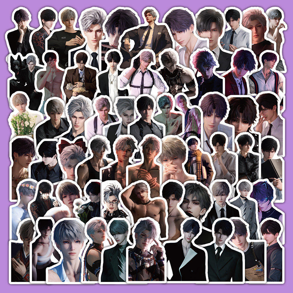 663张恋与深空贴纸沈星回夏以昼黎深秦彻祁煜二次元周边防水装饰