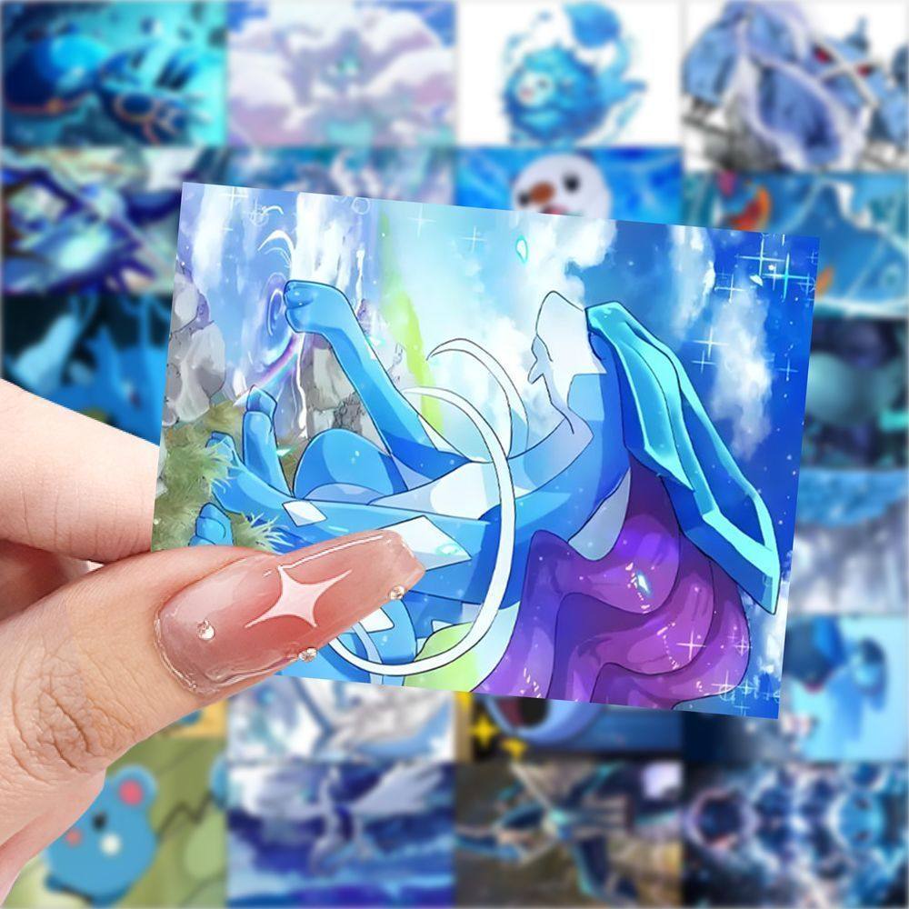 蓝色宝卡通可爱可梦创意周边贴纸笔记本diy装饰手账手机防水贴画