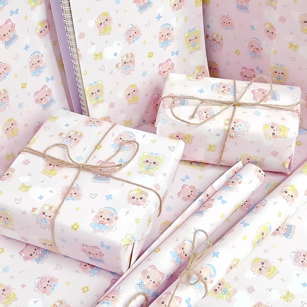 Loopy小海狸包装纸卡通大尺寸可裁剪装饰节日生日礼品盒ins风纸张,文具电教/文化用品/商务用品,包装纸/蜂窝纸,淘宝优惠券,粉丝福利购,淘宝优惠卷