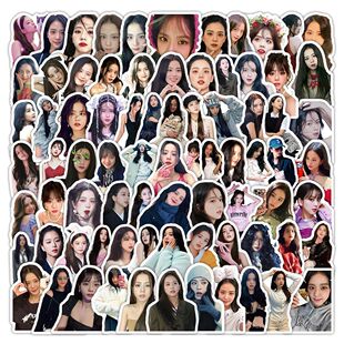 202张BLACKPINK明星周边人物Lisa金智秀贴纸装 饰手账素材防水贴画