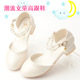 女童高跟鞋 搭配女童模特比赛钢琴表演走秀礼服鞋 公主春季 水o晶鞋