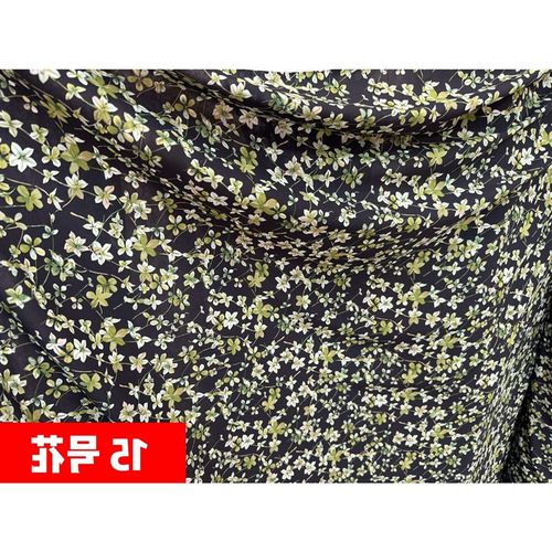 高档印花雪纺布料弹力不透垂感衬衫大摆裙连衣裙服装时装面料夏季