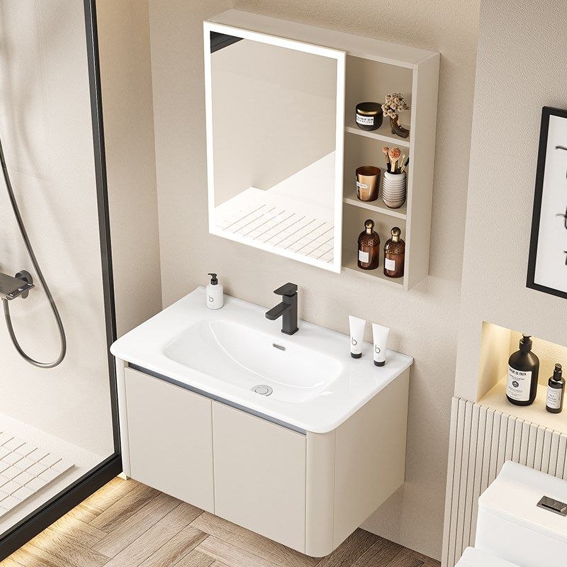 卫生间可丽耐洗手盆蜂窝铝小户型浴室柜组合圆角陶瓷一体洗漱台面,家装主材,浴室柜组合,淘宝优惠券,粉丝福利购,淘宝优惠卷