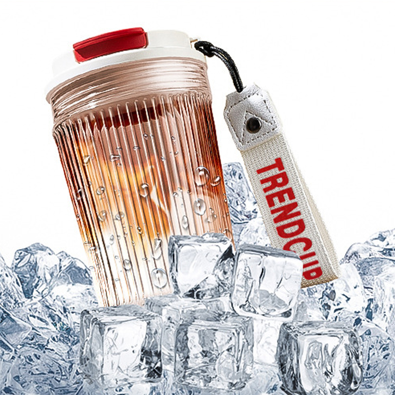 玻璃直饮咖啡杯便携式水杯女生高颜值随行杯办公室咖啡杯简约耐热