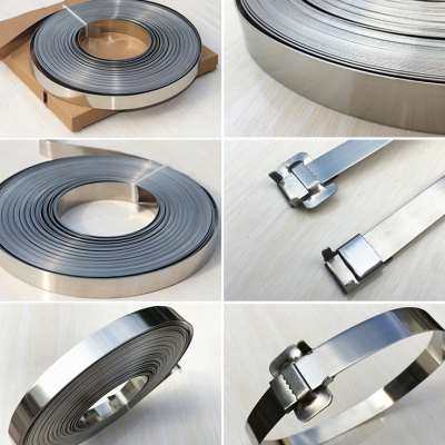 新品4不锈钢扎g带打包带p盘带配电箱抱箍扎带标志牌扎带19*0.76定