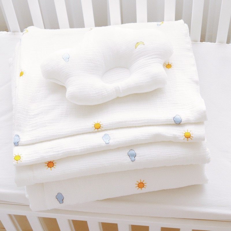 刺绣婴儿被子纯棉纱布抱被新生儿盖毯浴巾夏季薄款宝宝被四季通用,婴童用品,被子/被芯,淘宝优惠券,粉丝福利购,淘宝优惠卷