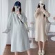 大码 气质显瘦200斤潮 春秋款 孕妇装 连衣裙春秋连帽卫衣裙女中长款