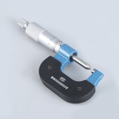 不锈钢单尖头千分尺 25mm测微器 青海牌双尖头机械外径千分尺