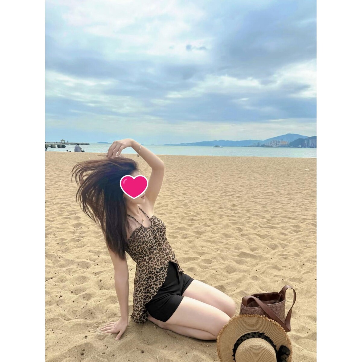 挂脖性感不规则上衣带复古胸垫收腰辣妹夏季背心豹纹女抹胸