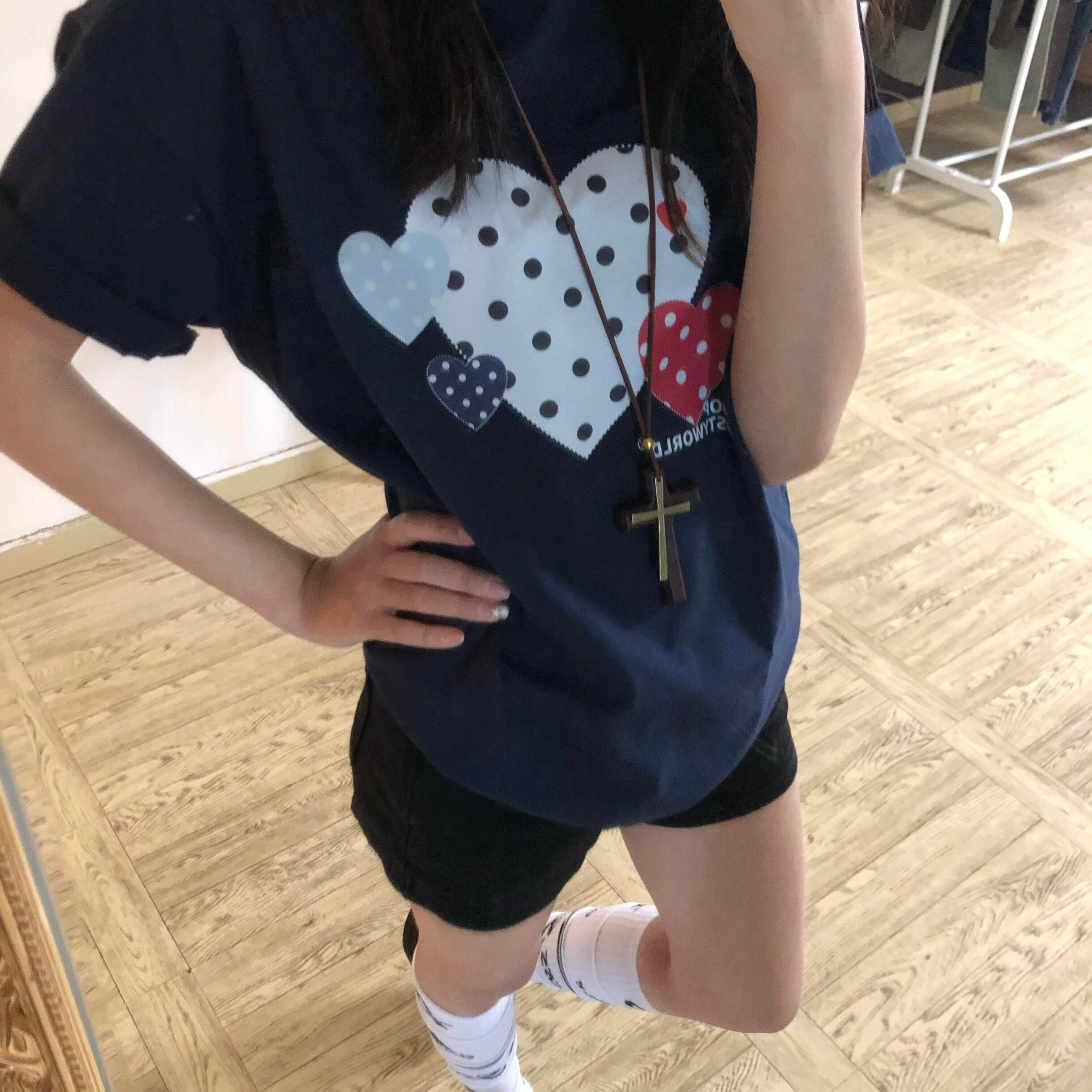 高品质纯棉200克精梳紧密手感好爽滑优质做工前印花短袖t恤女