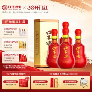 口子窖20年型41度500mL*4瓶 二十年型白酒整箱送长辈 官方旗舰店