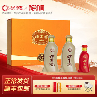 送礼送长辈 五年型安徽兼香型白酒 口子窖5年型礼盒50度550mL 2瓶