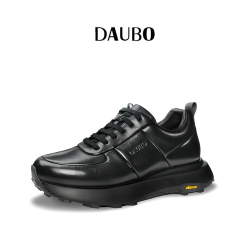 DAUBO时尚轻户外休闲男鞋胎牛皮【Vibram】防滑耐磨系带28705