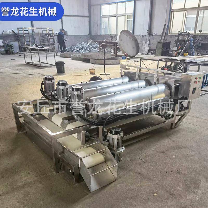 滚筒式胡萝卜花生清洗机带壳花生果清洗机杏核银杏果核清洗机