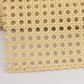 藤编材料藤编网八角红棕色吊顶仿藤编网编织藤网塑料藤编家具屏风