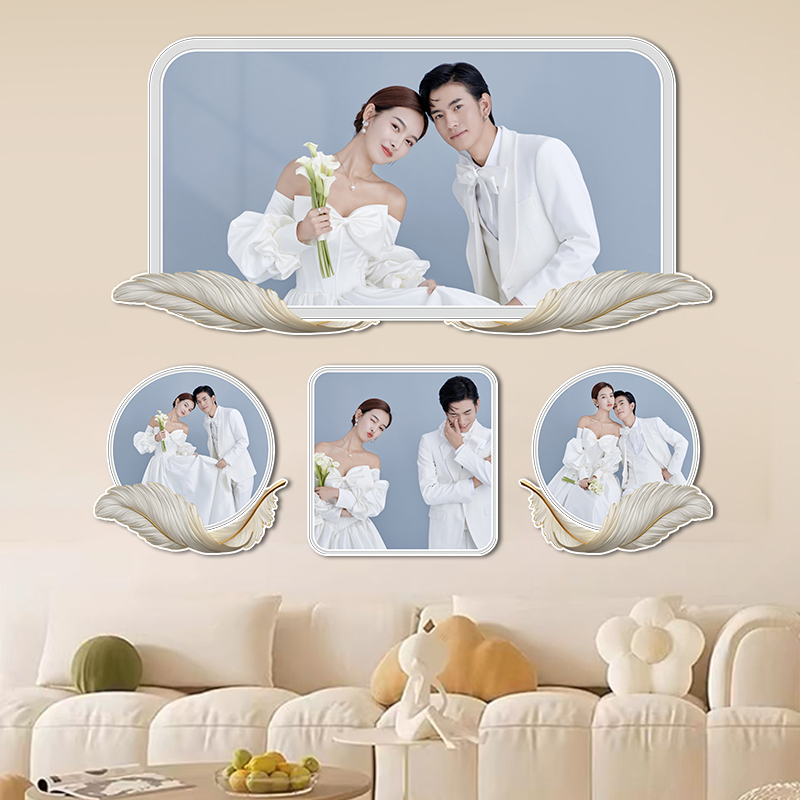 婚纱照挂墙相框定制结婚照片墙打印摆台洗相片放大全家福床头