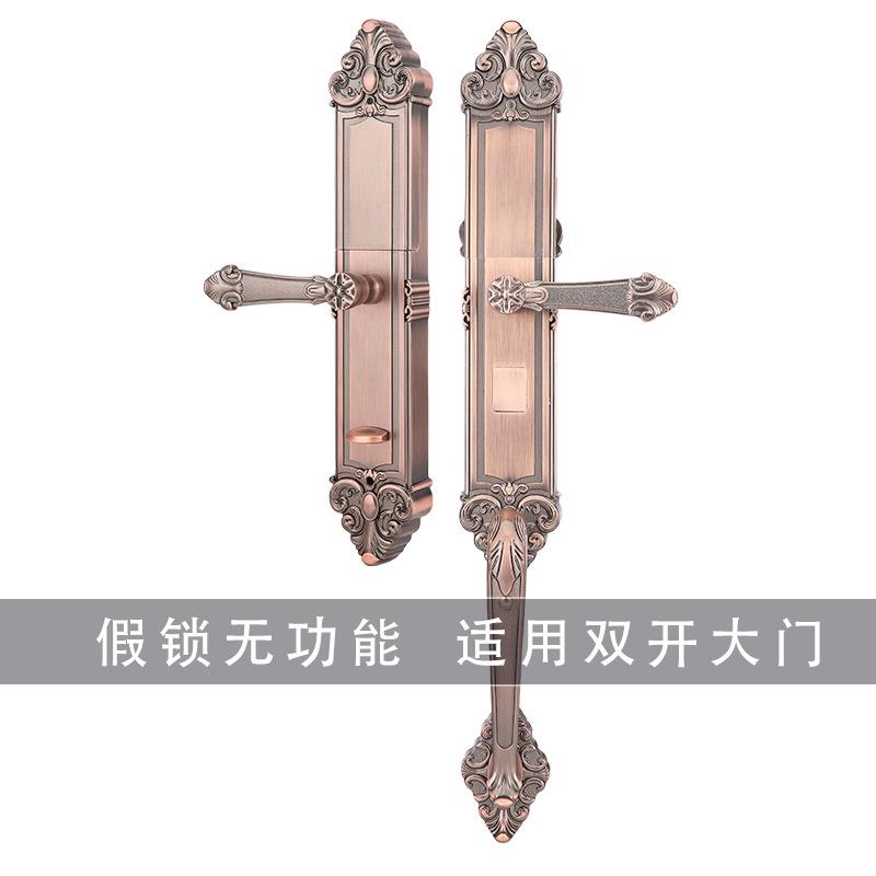 防水防冻防晒室外对开大门指纹锁欧式双门欧式密码锁电子智能锁