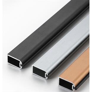 加厚威法挂衣杆防滑静音衣柜挂衣杆衣橱顶装法兰侧装衣通挂杆法兰