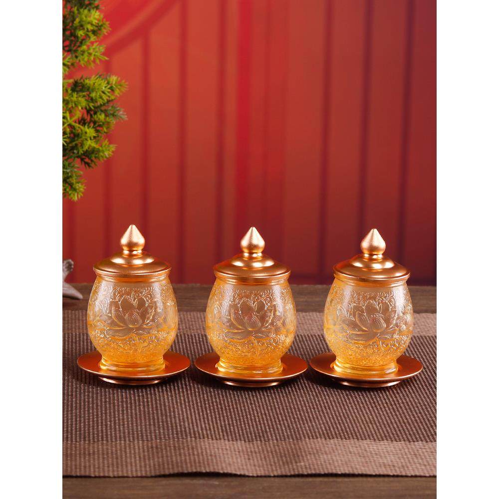 采购产品古玻璃供水杯，佛杯，家庭佛用品，佛杯，圣水杯，贡水杯