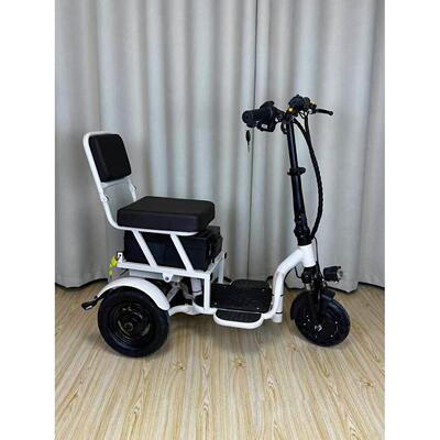 小臻·电动车一体三轮车小型电动代步老人折叠车迷你家用便携电车