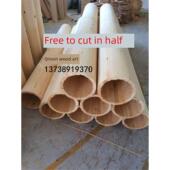 实木空心圆柱罗马柱包柱子翻新立柱加工定制榉木橡木松木展览装 饰