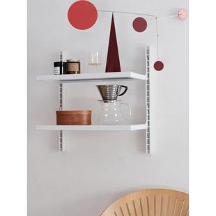 搁板书架收纳架 001墙上隔板置物架系统组装 多匣lada 一字层板