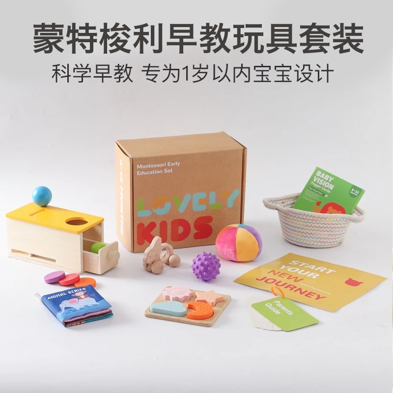 Lovevery盒子平替蒙氏教具0-12个月宝宝O婴幼儿托班早教玩具套装