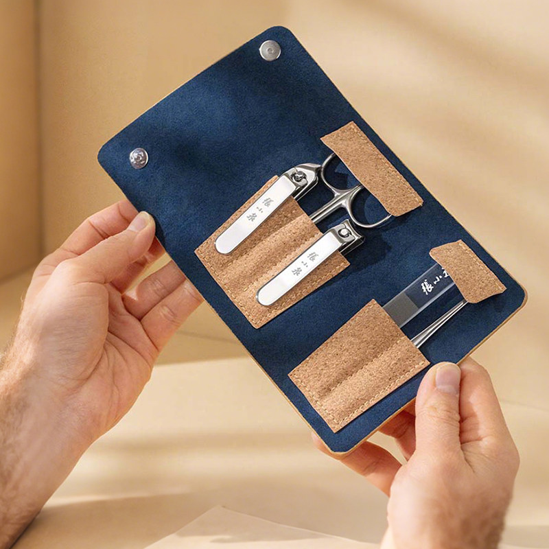 张小泉高端五件套指甲刀套装便携修甲家用斜口指甲剪钳专业工具