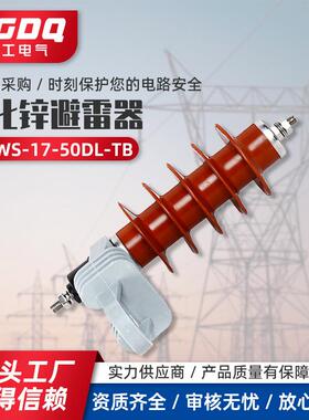 高压避雷器HY5WS-17/50DL-TB可卸跌落式氧化锌避雷器