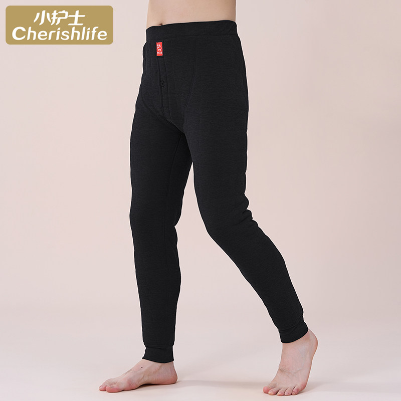 小护士棉裤男女士冬加厚羊毛裤宽松大码中老年内穿打底高腰保暖裤