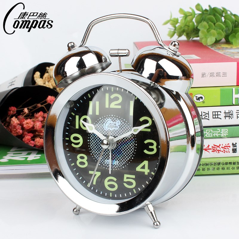 起床困难户闹钟创意学生床头钟表静音可爱儿童钟简约个性懒人座钟