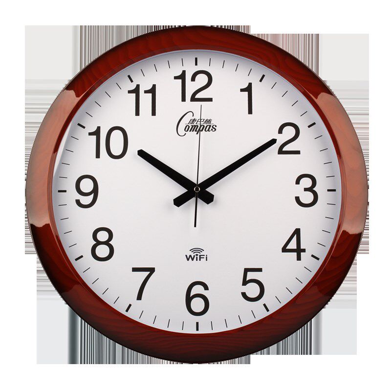 康巴丝钟表挂钟三代智能办公大壁钟标准化考场电波钟客厅时钟