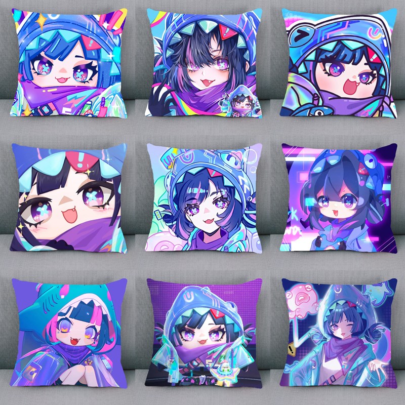 蛋仔派对新赛季鲨莉娃发美美沙发飘窗靠枕靠垫儿童午睡枕头大抱枕