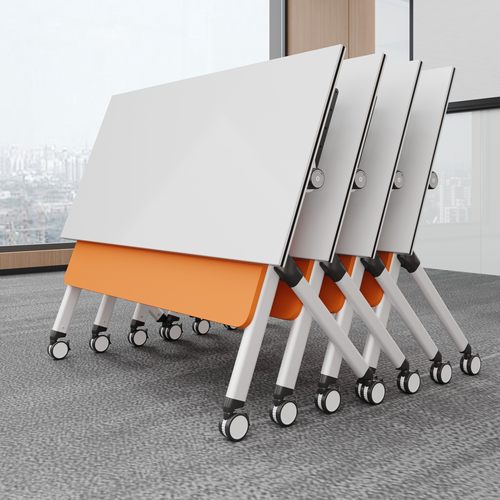 【出口专供】教培机构橙色培训桌