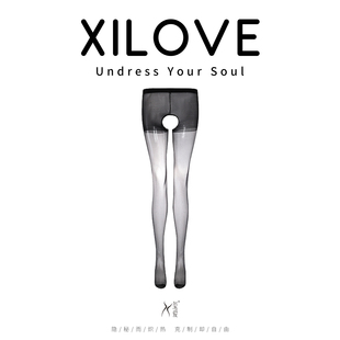 情趣丝袜诱惑性感黑丝可撕免脱大码调情开裆激情内衣开档重口味女