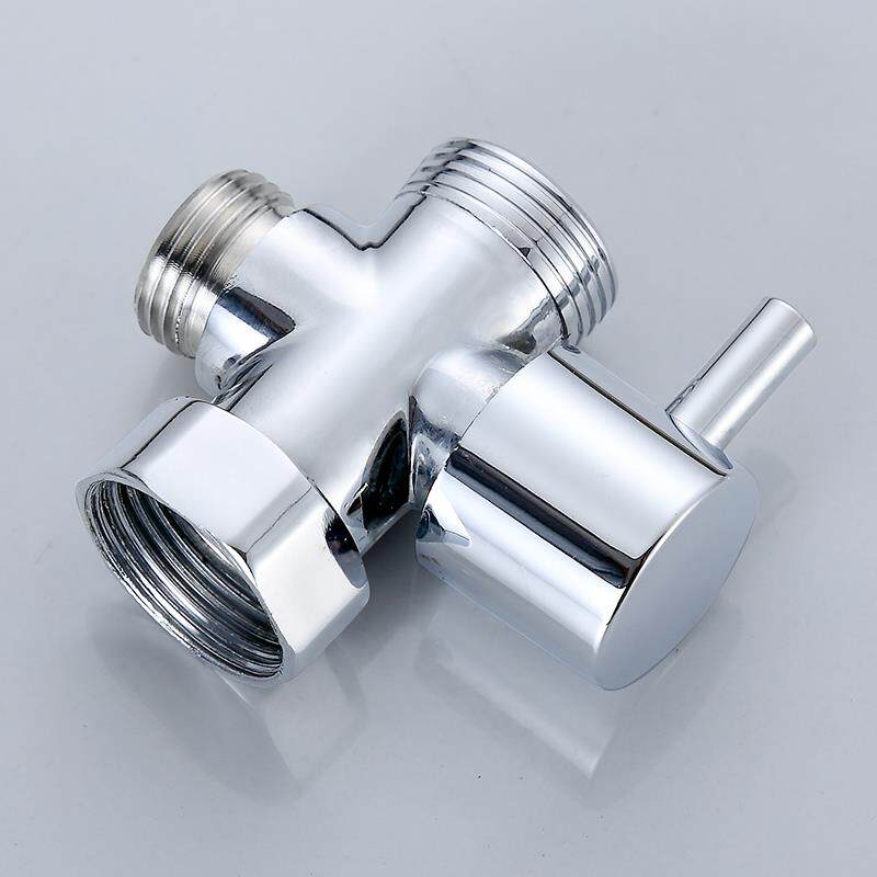 淋浴花洒分水器黄铜快开三通一进二出分水阀4分6分转换器接头配件