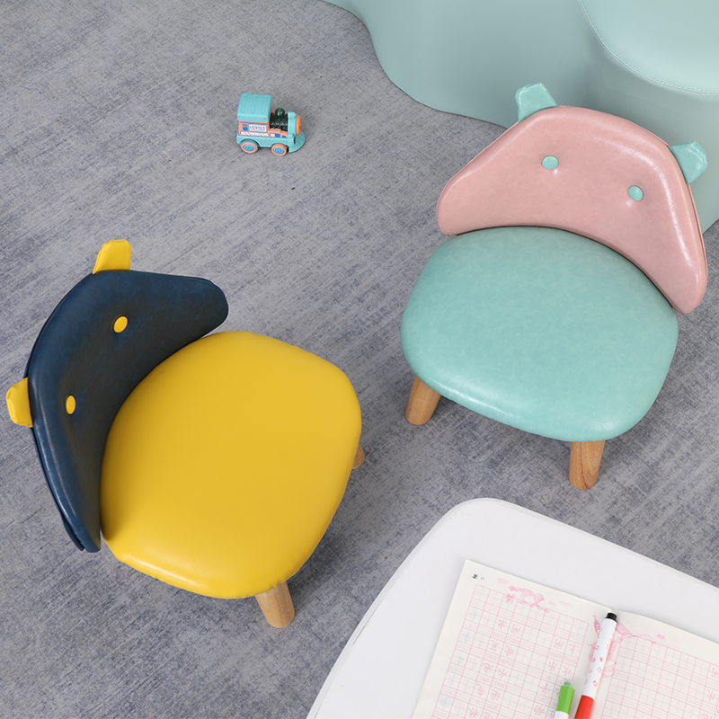 宝宝凳子靠背椅家用沙发椅幼儿园椅子卡通儿童小板凳防摔实木座椅
