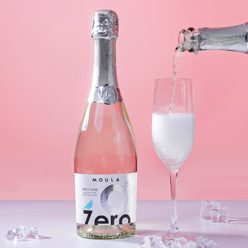 慕拉莫斯卡托起泡酒无醇白葡萄酒甜型酒甜白甜味气泡酒葡萄酒