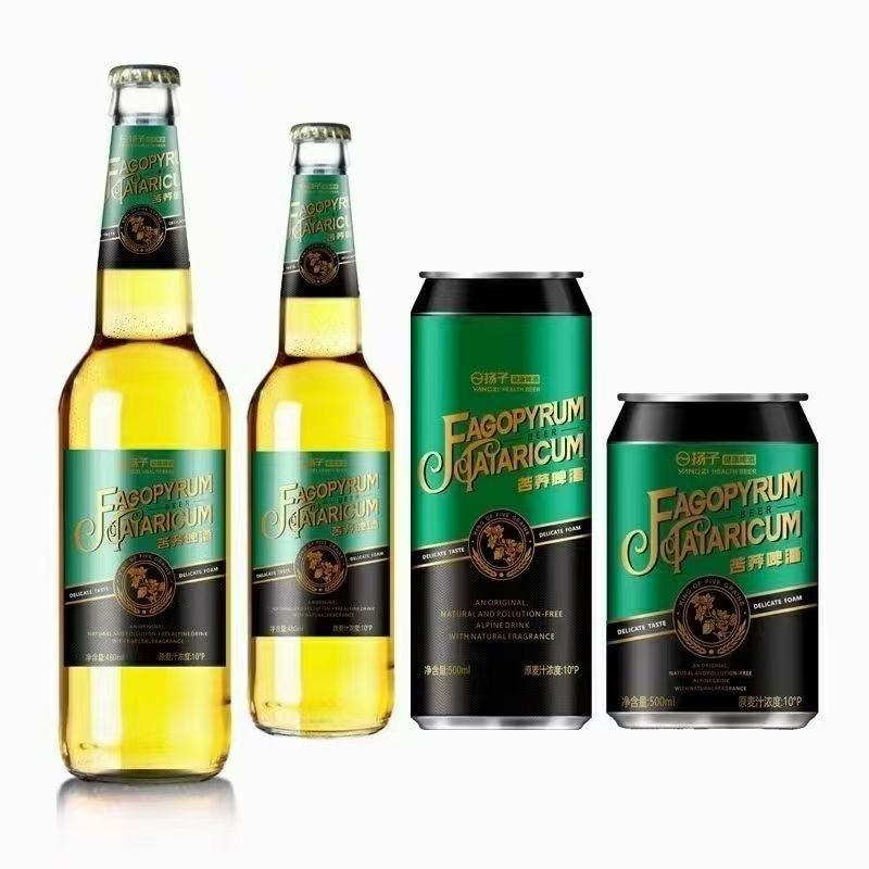 扬子苦荞啤酒玻璃瓶500ml*12瓶
