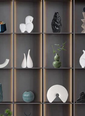 现代新中式摆件轻奢高档家居装饰品客厅酒柜电视柜办公室桌面摆放