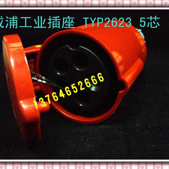 正宗威浦工业插座 工业连接器 藕合插座TYP2623（16A5芯）380V