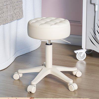 美容凳子滑轮美容院专用升降美发理发店师傅凳大工凳美甲师旋转椅