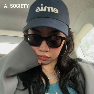 A.SOCIETY  CLIP ON磁吸防晒防蓝光休闲圆框男女太阳镜眼镜 ONYX